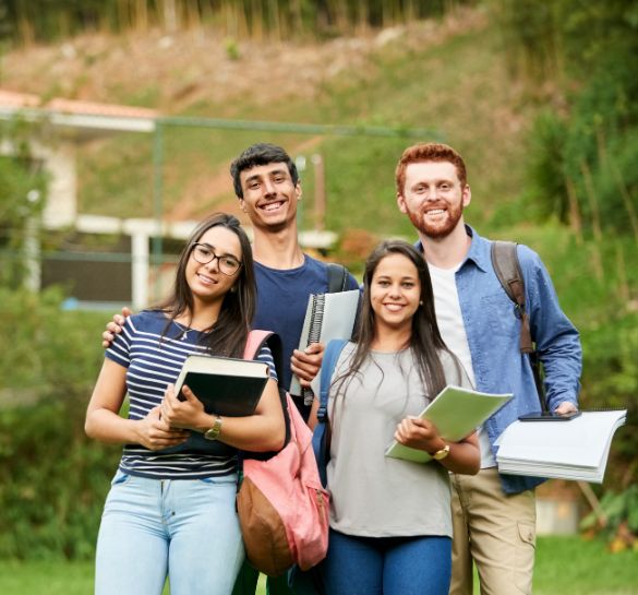 Students studying abroad with the help of Oris Education